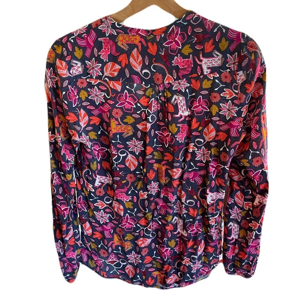 Maeve CLOSET CLEANOUT Blouse Size 2 Colorful Pattern - Picture 2 of 5